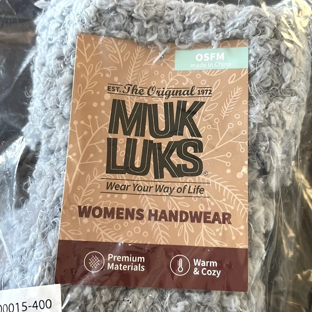 MUK LUKS POPCORN YARN MITTENS